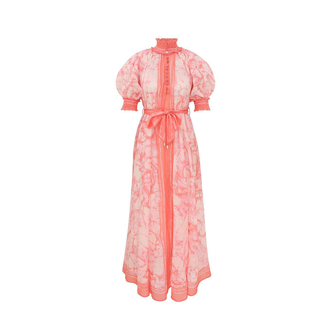 zimmermann summer swim indra swing tie dye ramie maxi dress